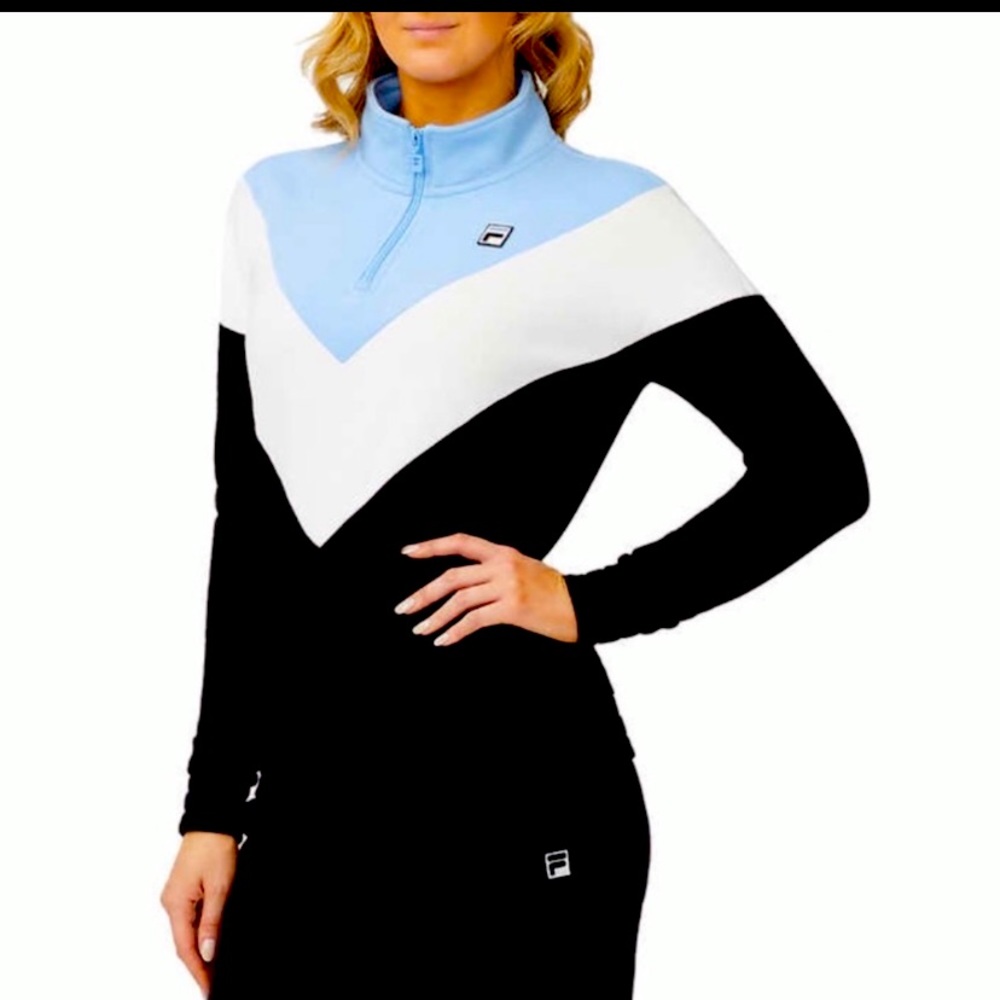Fila pull-over fleece mock turtleneck